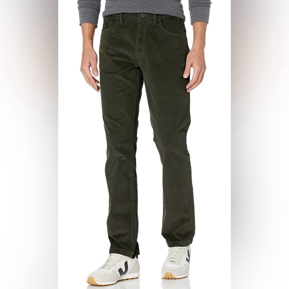 GOODTHREADS Men's Green Corduroy Pants Size 34X30